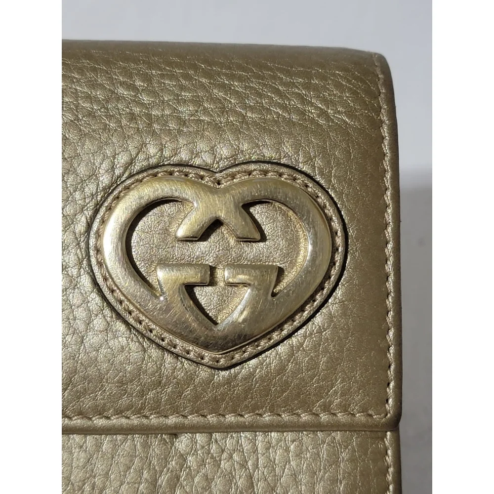 Gucci Lovely Heart Wallet Gold - Picture 11 of 16